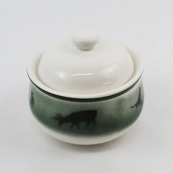 Thomas Norby Big Sky Lodge Homestead Sugar Bowl and Lid 