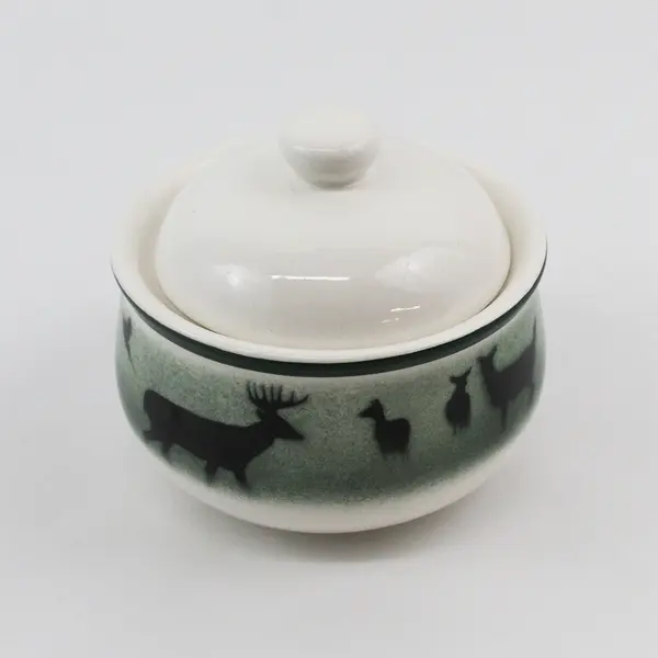 Thomas Norby Big Sky Lodge Homestead Sugar Bowl and Lid 