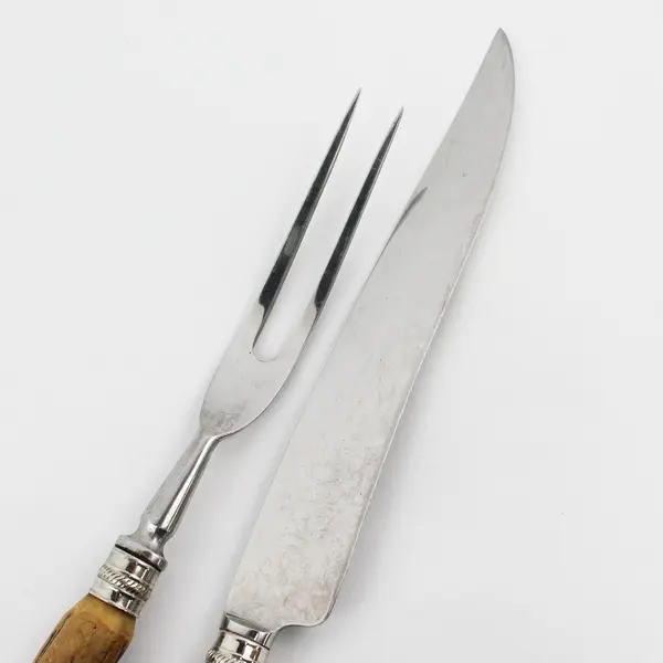 2-Piece Stag Horn Handle Carving Set