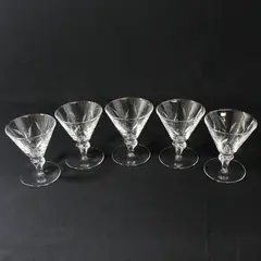 Set of 5 vintage Libbey Simplicity Cocktail glasses 4"