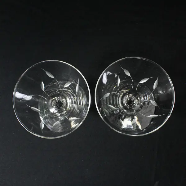 Set Of 2 Vintage Libbey Simplicity Champagne Glasses 4.25"
