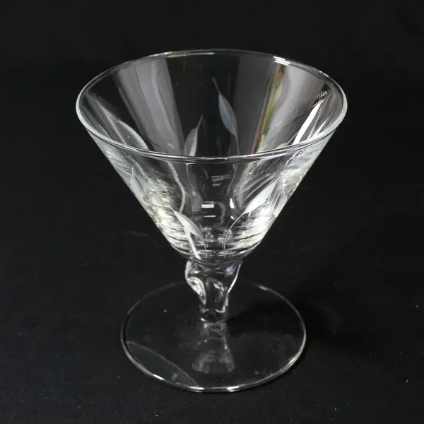 Set Of 2 Vintage Libbey Simplicity Champagne Glasses 4.25"