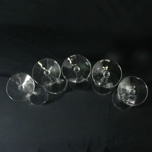 Set of 5 Vintage Libbey Interlude Water Goblets 7"