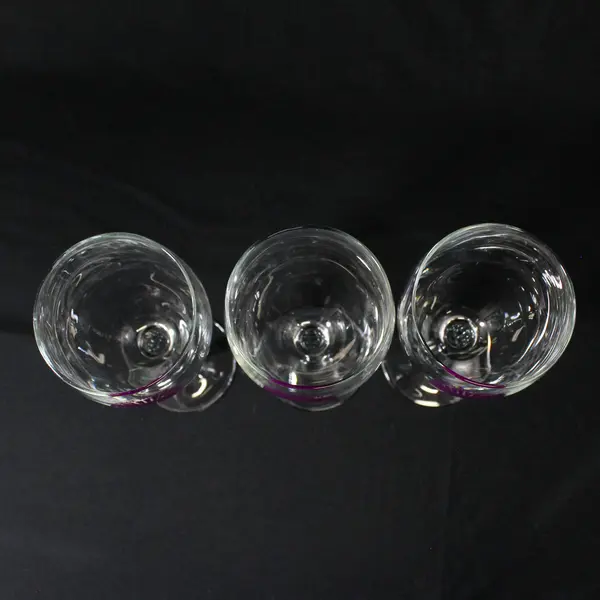 Lot of 3 Hauer Of The Dauen Estate  Dayton Oregon Wine Glasses