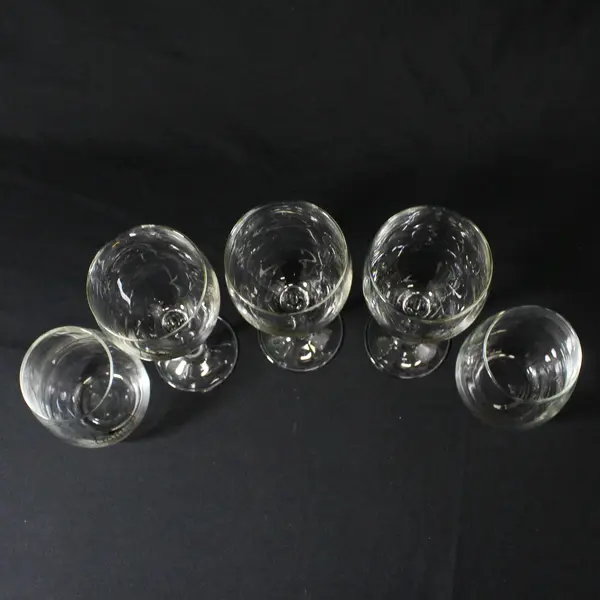 OHA Oregon Hunters Association 3 Wine Glasses And 2 Drink Glasses 