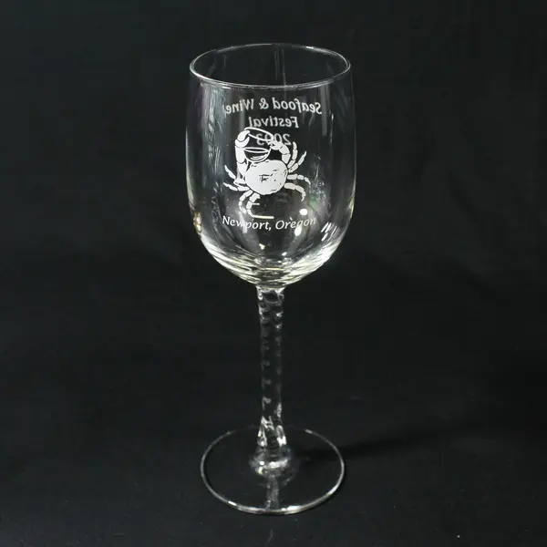 3 Cristal D'Arques Angelique Twisted Stem Wine Glasses Various  Oregon Events