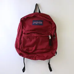 JanSport Dark Red and Black Backpack Flawed