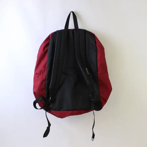 JanSport Dark Red and Black Backpack Flawed