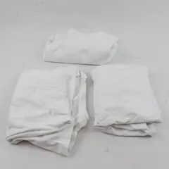 Lot of 3 Hanes ComfortSoft White Cotton T-Shirts Men's Size Large