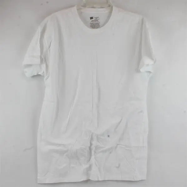Lot of 3 Hanes ComfortSoft White Cotton T-Shirts Men's Size Large