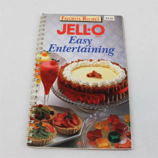 Favorite Recipes Jell-O Easy Entertaining Cookbook Kraft General Foods 1990