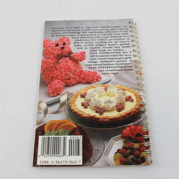 Favorite Recipes Jell-O Easy Entertaining Cookbook Kraft General Foods 1990