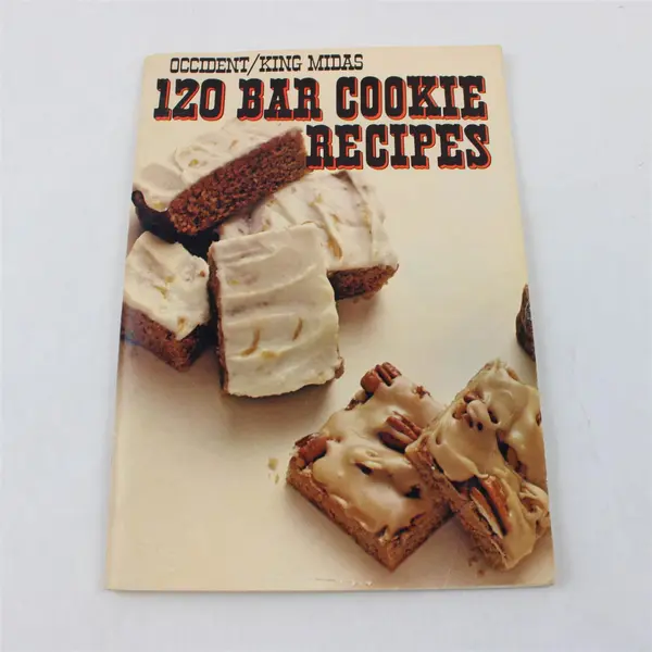 Occident King Midas 120 Bar Cookie Recipes Cookbook Pamphlet Booklet 1978