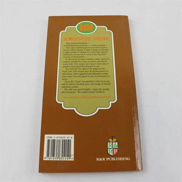 101 Kiwifruit Ideas Recipes Cookbook New Zealand KiwiFruit 1993 VTG Book
