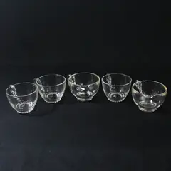 Set of 5 Heisey Lariat Punch Cups 
