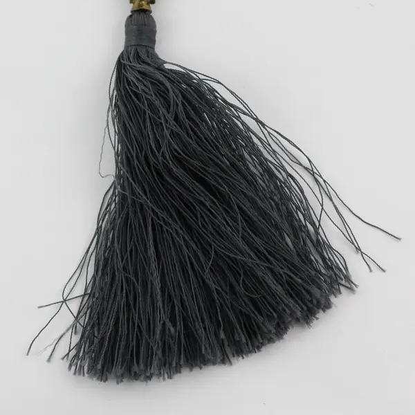 Zacasha Beaded Buddha Head Tassel Drop Necklace 23.5"
