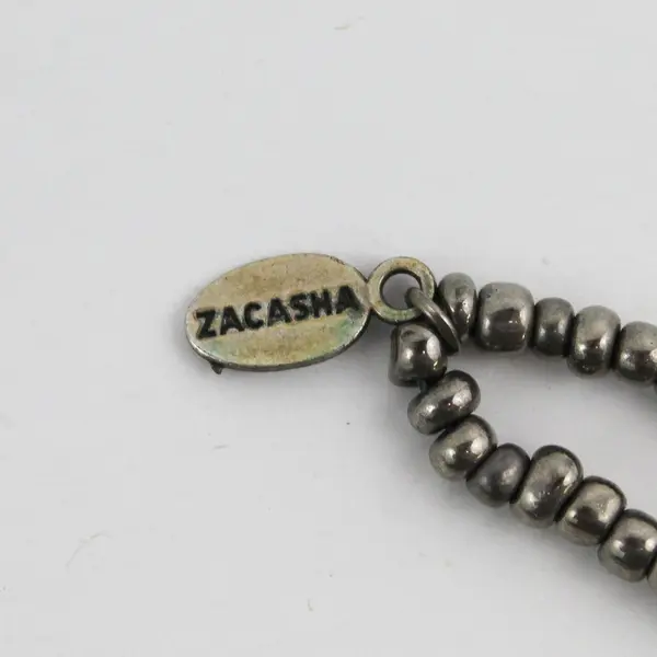 Zacasha Beaded Buddha Head Tassel Drop Necklace 23.5"