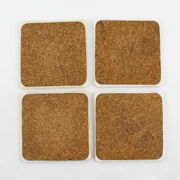 Set of 4  A. Richesco Corporation Ceramic Resin Hand Painted Grapevine Coasters 