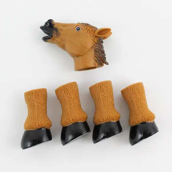 5-Piece McPhee Rubber Horse Finger Puppet