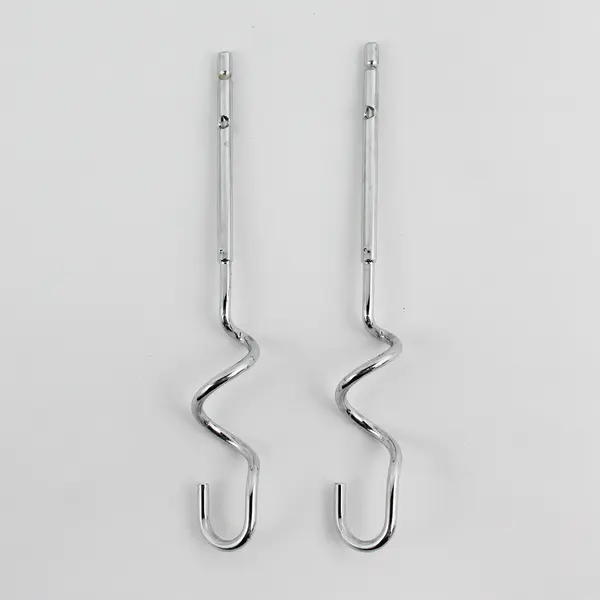 Set of 2 Stainless Steel Dough Hook Mixer Attachments 7"