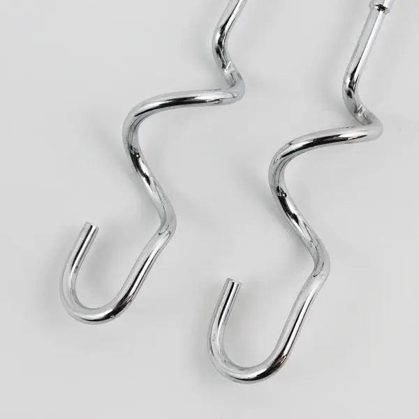 Set of 2 Stainless Steel Dough Hook Mixer Attachments 7"
