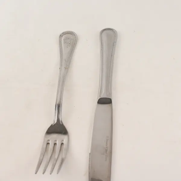 Set of 5 Disney Silverware DIY1 Stainless Steel Fork + Spoon + 3 Dining Knives
