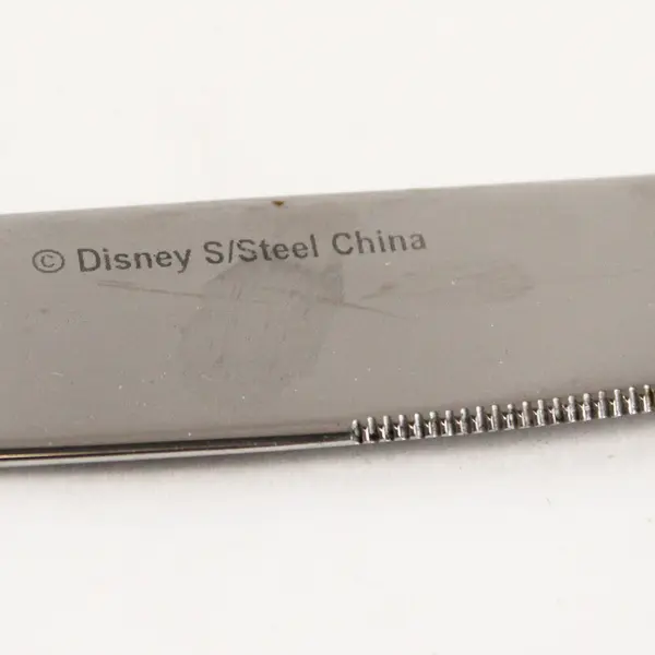 Set of 5 Disney Silverware DIY1 Stainless Steel Fork + Spoon + 3 Dining Knives