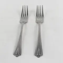 Lot of 2 Diamond Silver Co DSC3 Stainless Steel Forks