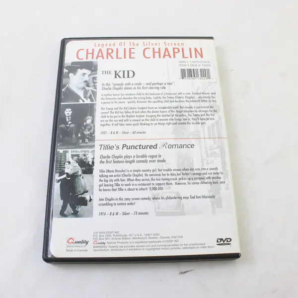 Charlie Chaplin Collection DVD 2003 The Kid & Tillie's Punctured Romance