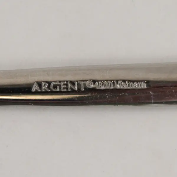 Lot of 10 Argent AGE10 Flatware Stainless Steel Glossy Teaspoons