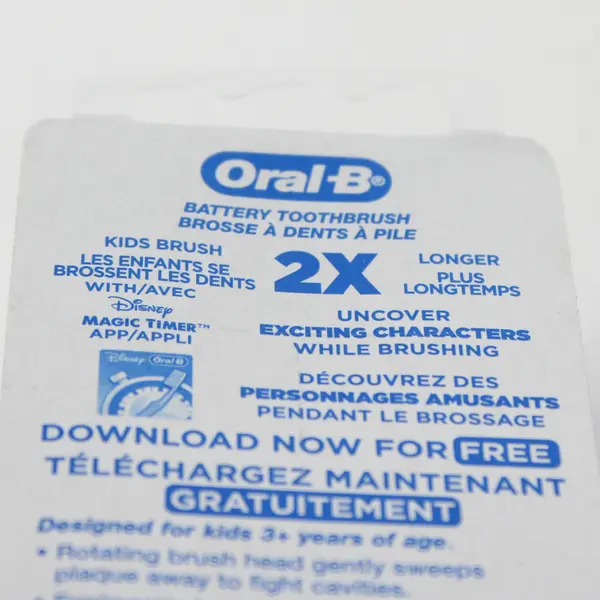 Collectible OralB/Disney Junior Toothbrush, Battery Powered New in Pack