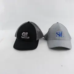Lot of 2 SYL (Show Your Light) Baseball Caps with Wells Fargo Logo Adjustable