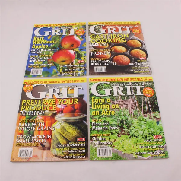 Lot of 4 Grit Magazines Sept/Oct & Nov/Dec 2014 & Mar/April & July/Aug 2015 Good