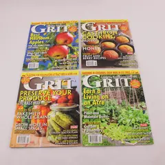 Lot of 4 Grit Magazines Sept/Oct & Nov/Dec 2014 & Mar/April & July/Aug 2015 Good