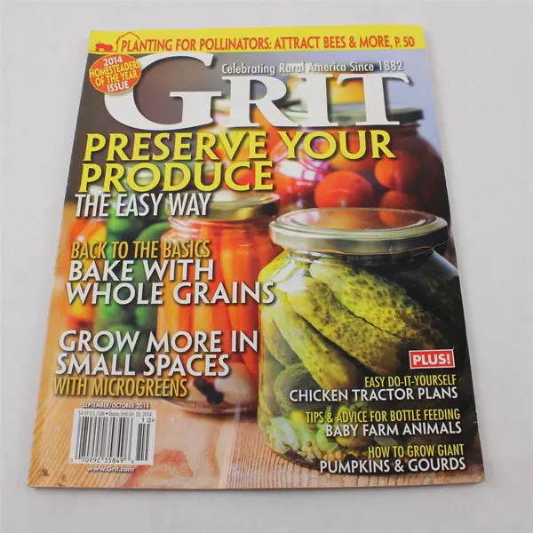Lot of 4 Grit Magazines Sept/Oct & Nov/Dec 2014 & Mar/April & July/Aug 2015 Good