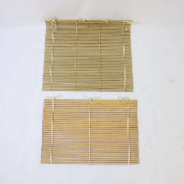 Lot of 6 Natural Bamboo Sushi Rolling Mats Makisu 