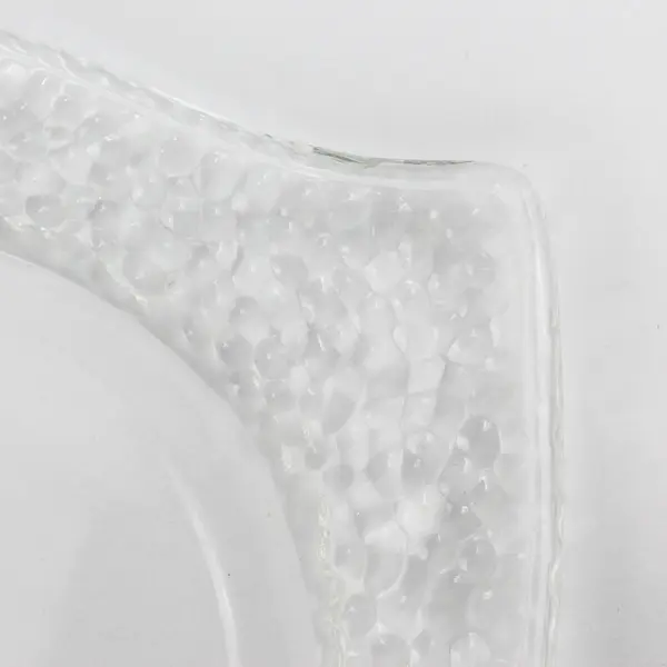 Partylite Clarity Pillar Tray P9208 Glass Candle Holder
