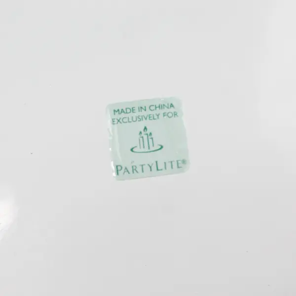 Partylite Clarity Pillar Tray P9208 Glass Candle Holder