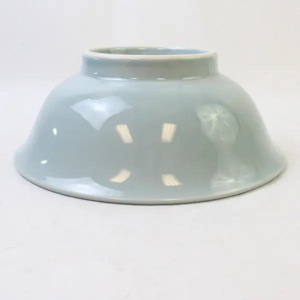 Light Blue Porcelain Bowl 9" Diameter - Good Pre-Owned