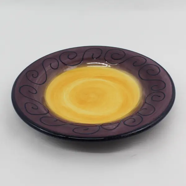 Tabletops Unlimited Fusina Purple Dinner Plate