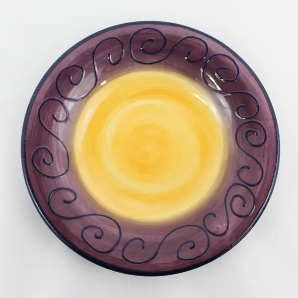 Tabletops Unlimited Fusina Purple Dinner Plate
