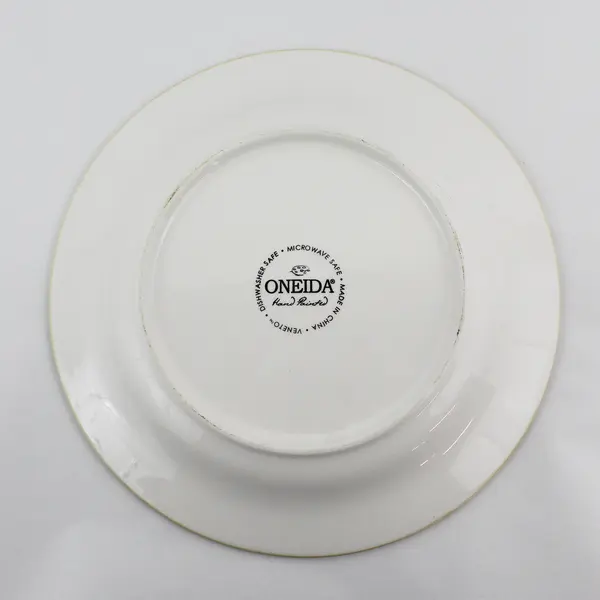 Oneida  Hand Painted Veneto Stoneware Dinner Plate 11” 