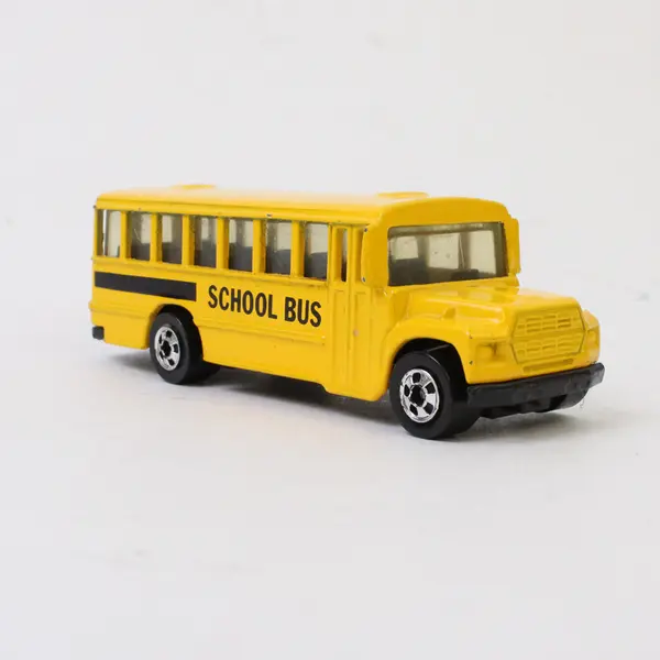 Vintage Hot Wheels Yellow Public School Bus 1988 Malaysia BW Blackwall 3”