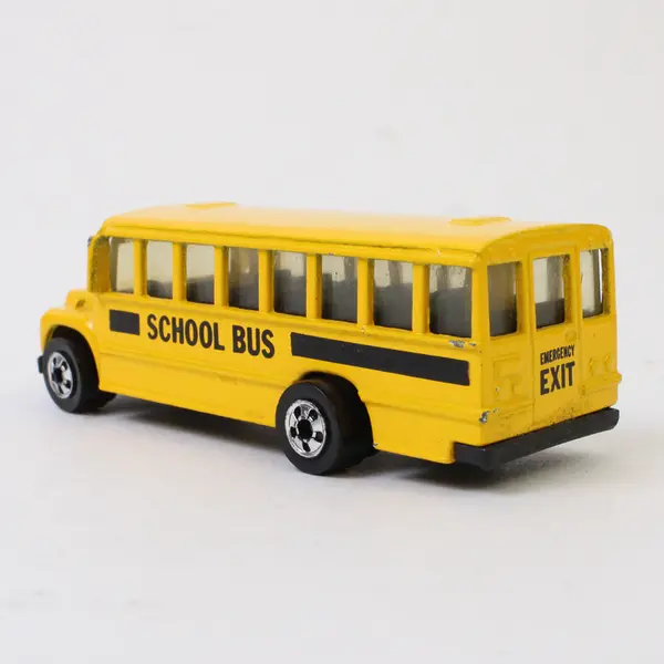 Vintage Hot Wheels Yellow Public School Bus 1988 Malaysia BW Blackwall 3”