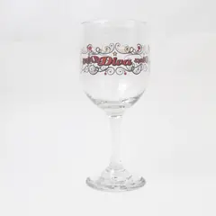 Diva Novelty Wine Glass Decorative Stemware 9.25 in Tall - Used