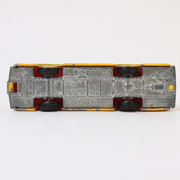 Vtg 1970s Tomica Tomy No. 1 Fuso Hato School Bus  Made in Japan 1/147 Scale