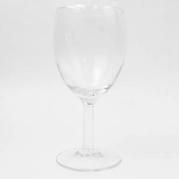 Lot of 2 Small Wine Glasses Clear Stemmed 6in Used