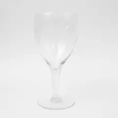 Princess House Heritage Etched Floral Wine Goblet Clear Glass