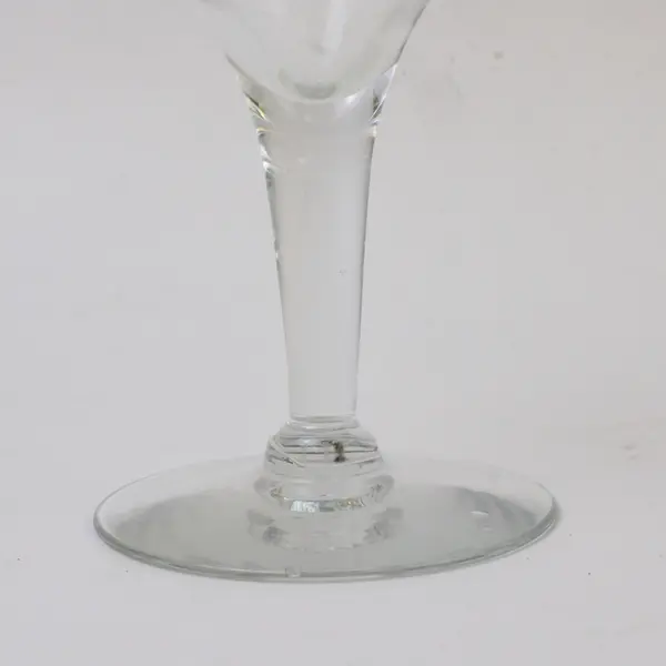 Princess House Heritage Etched Floral Wine Goblet Clear Glass
