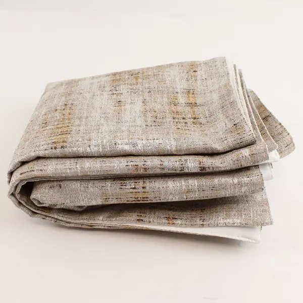 Tahari Home Beige Color Rectangle Table Runner 100% Polyester 16.5"x 90"